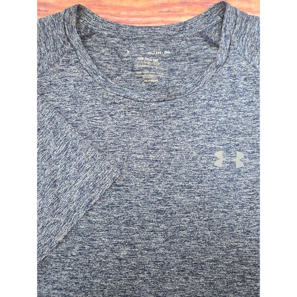 Under Armour Mens Loose Fit Tech Tee 3XL Blue Heather - Picture 4 of 8